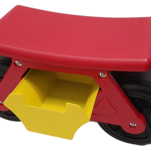 Challenger Wheeled Gardeners Stool - With Drawer & 2 X Side Tool Tray
